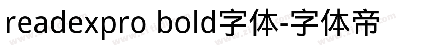 readexpro bold字体字体转换